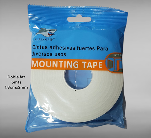 Cinta Doble Faz de Espuma 2mm x 18mm x 5m Mounting Tape