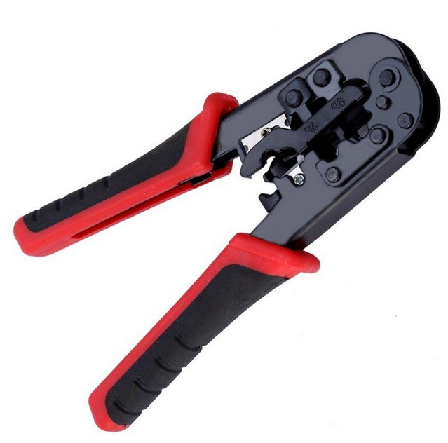 Pinza Crimpeadora Reforzada para Rj45 Rj11 Rj12 Rj22 8P 6P