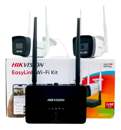 Kit Wifi Easy Link 4 Canales Hikvision NKS422W0H 2 Bullet 2MP Exterior