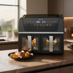 Freidora de Aire Doble 9 litros (sin aceite) Suono 700W