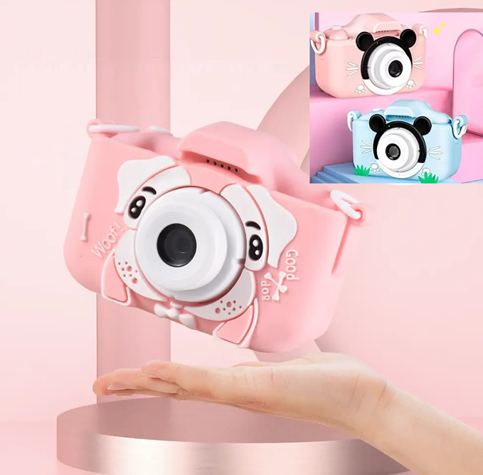 Camara de Fotos para Niños Recargable Micro SD con Funda SQ-XJ06