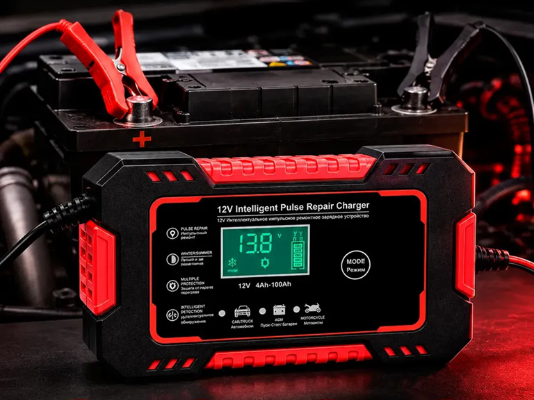Cargador de Bateria Inteligente Reparador 12v 6A