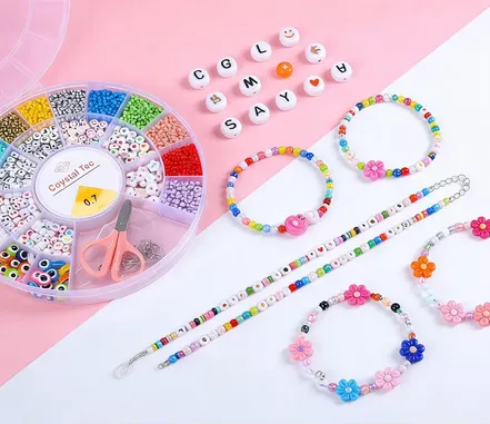 Kit Redondo para Armar Pulseras 2400pcs