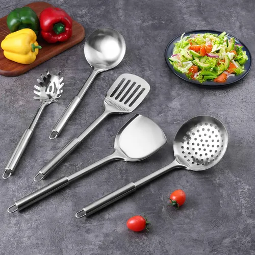 Set Utensilios de Cocina Acero Inoxidable 5pcs (sin caja)