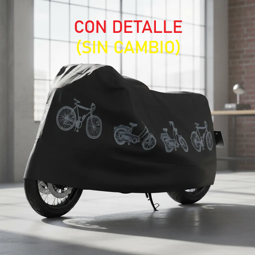 Funda Cubre Moto 130x230cm (Detalle agujero de 1cm)
