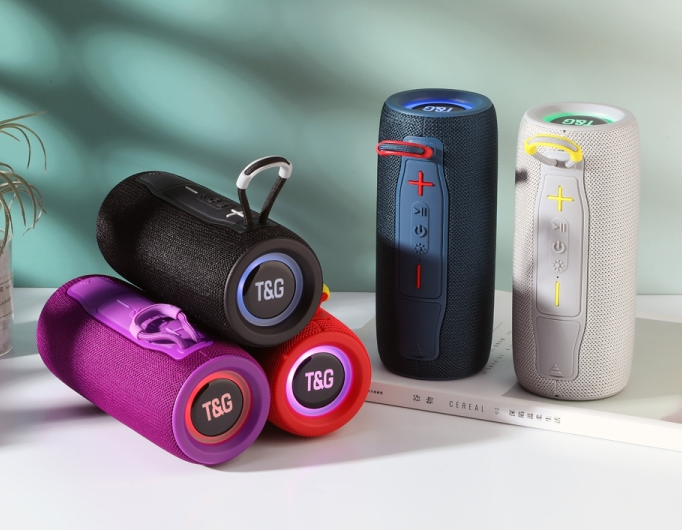Parlante Portatil Bluetooth FM Usb Micro Sd con Luces TG-682
