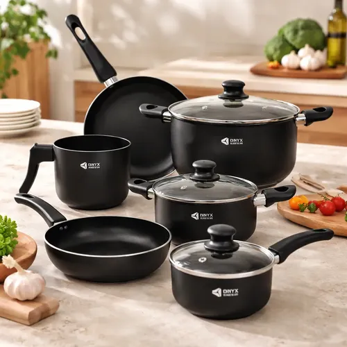 Bateria de Cocina Antiadherente 9pcs Oryx