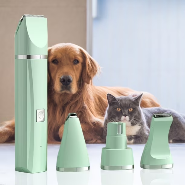 Corta Pelo para Mascotas Recargable 5w 4 en 1 con Accesorios