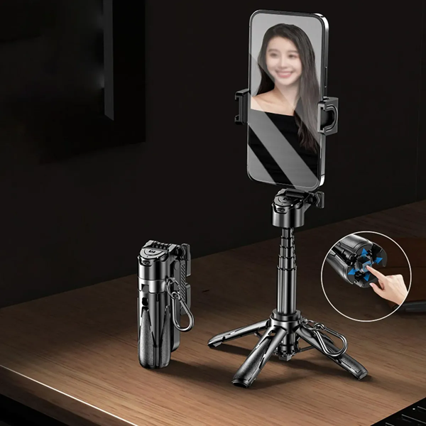 Mini Cuadripode Palo Selfie BT P25-T (41,5cm)
