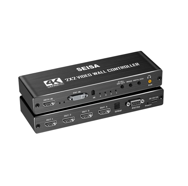 Splitter Hdmi 4K 1x4 Dvi In Aux RS32 SM-PJ0202