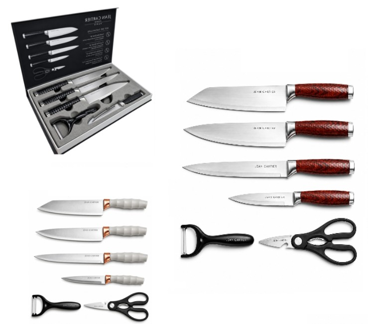 Set de Cuchillos Cocina Acero Inoxidable 6pcs JC-C01