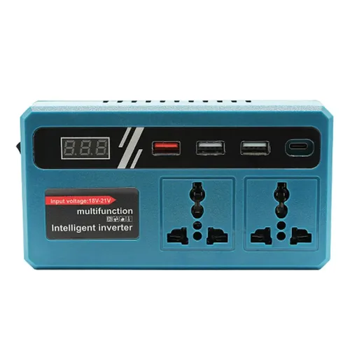 Inversor de Corriente Multifuncion 3 Puertos Usb PD 18v - 21v