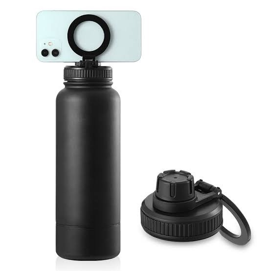 Botella Termica Acero Inoxidable Doble Pico con Soporte Magnetico Magsafe 700ml