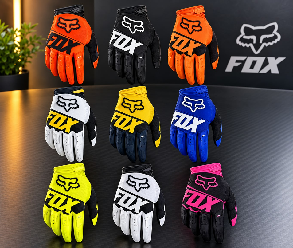 Par de Guantes para Moto Fox (Talle L) ST-03 / ST-04