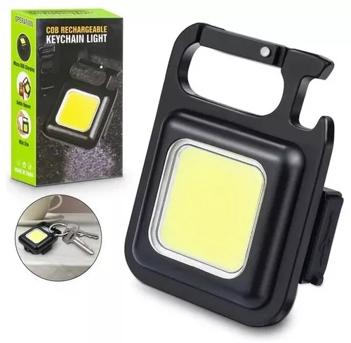 Mini Linterna Cob Recargable Llavero