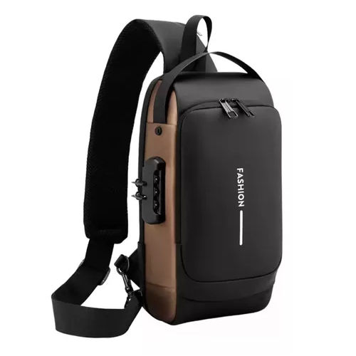 Mochila Bandolera Antirrobo con Usb Impermeable
