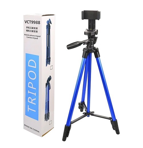 Tripode Profesional de Aluminio con Soporte de Celular 1,5m
