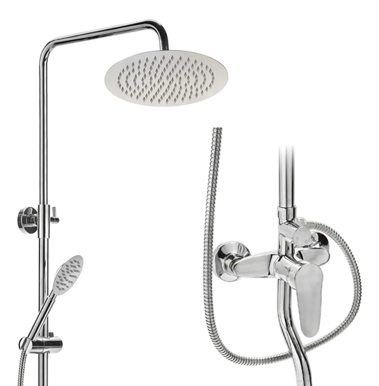 Set de Ducha Canilla Monocomando con Columna Oryx 284A