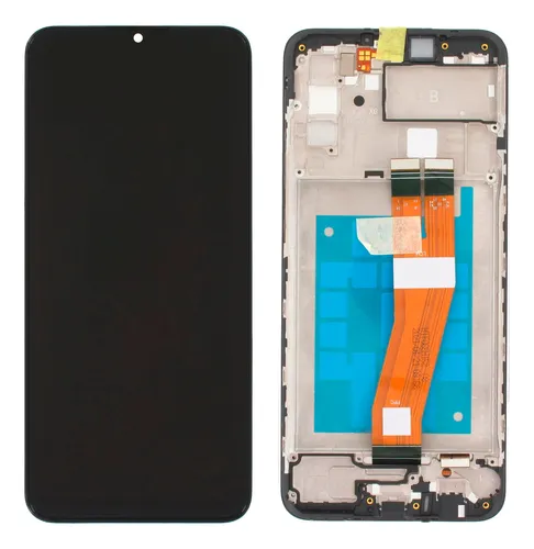 Modulo Samsung A02s A025 con marco, buzzer, parlante, flex botones Original (RN)
