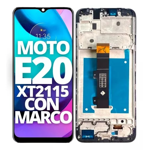 Modulo Motorola E20 con marco, buzzer, parlante, flex botones Original (RN)