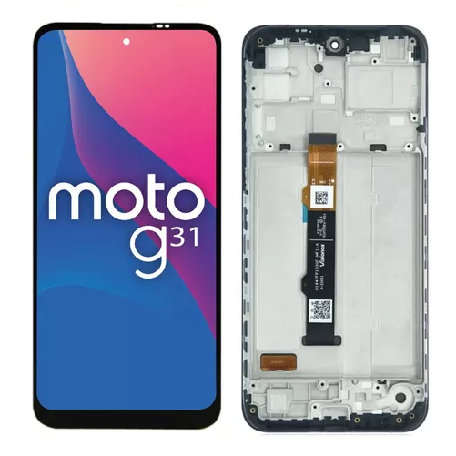 Modulo Motorola G31 con marco, buzzer, parlante, flex botones OLED (RN)