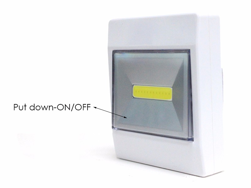 Luz Placard Tipo Interruptor COB 3w a Pilas con Iman