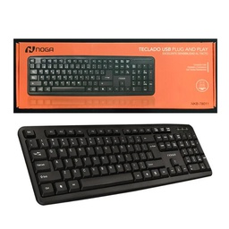 [7798137712516] Teclado Multimedia Usb Noga NKB-78011