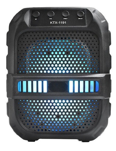 [0731299174218 GTS-1191] Parlante Portatil 6.5&quot; BT Karaoke Micro Sd Usb Fm KTX-1191 22cmx18cm