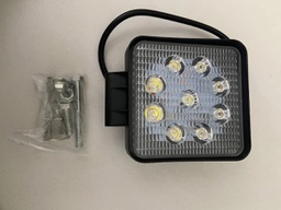 [LS-27W-5D-5,2] Faro Cuadrado 5D 9 led 27w Disipador Grande DC-9-32V Burteo