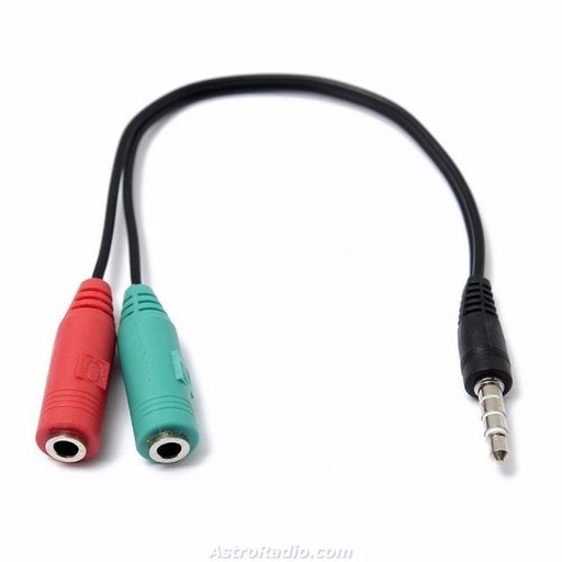 [500046 CB514] Cable de Audio Mini Plug a Auricular y Microfono ideal para PS4 &