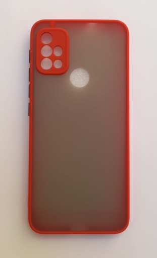 [1103637] TPU Rigido con borde color Samsung A21 Rojo