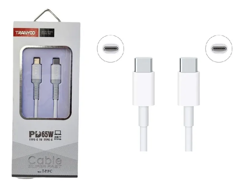 Cable de Carga Rapida Tipo C a Tipo C 65w Tranyoo T-P19C