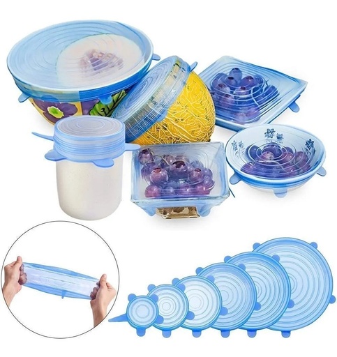 [6555429 423314 GN-OO6T] Tapas de Silicona x 6 unidades
