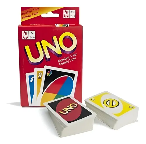 [0727373366617] Juego Doble de Cartas Naipes UNO Plastificadas
