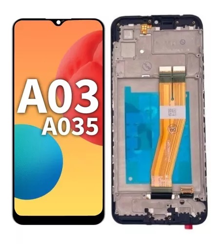 [502681] Modulo Samsung A03 con marco negro (ORIG)