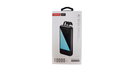 [6970791125609] Power Bank 10000mAh 3 en 1 Micro - Tipo C - Lightning Tranyco T-D06