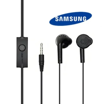 [500527] Auricular Manos Libres tipo SAMSUNG boton en Bolsita (Negro)