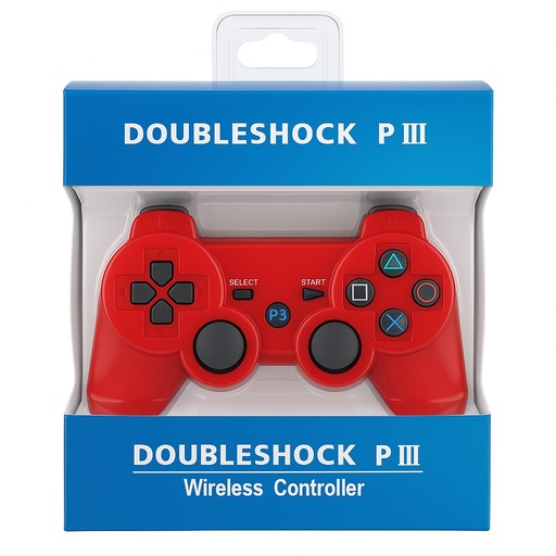 [7796350512081-R] Joystick PS3 Generico Rojo