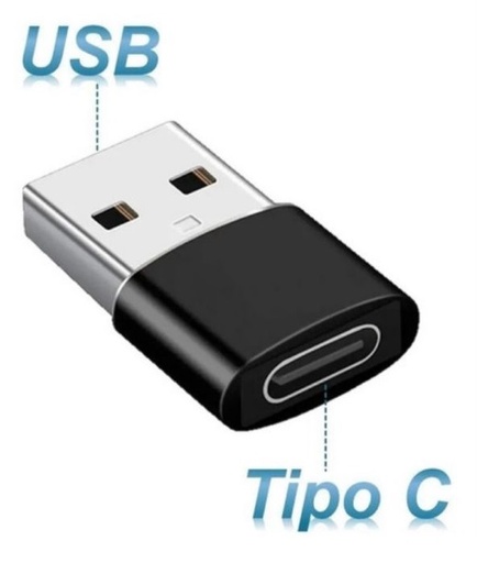 [503234 6988927142680] Adaptador Otg Tipo C Hembra a Usb Macho en blister