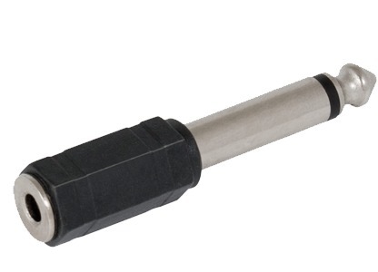[500032 CB177] Adaptador Jack 3,5 Hembra a Plug 6,5 Macho Mono