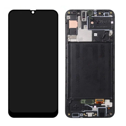 [503380] Modulo Samsung A30S / A307 con marco negro (ORIG Premium)