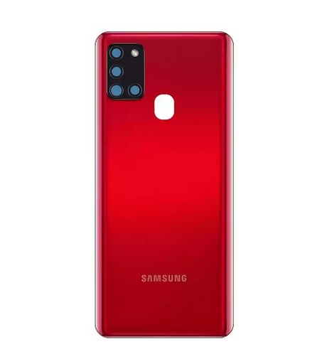[503887] Tapa Trasera Samsung A21s Rojo (con vidrio)