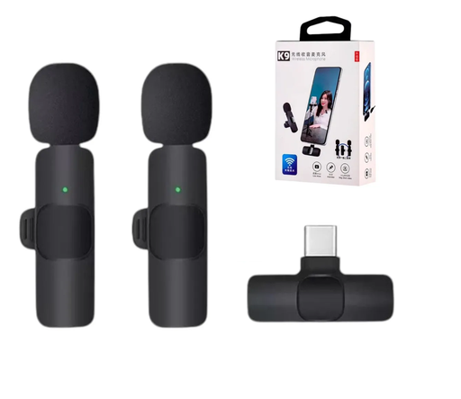 [7796550509319] Microfono Corbatero Inalambrico Doble Tipo C Legatus K8