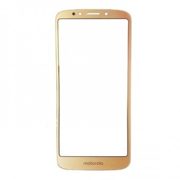 [GLA03227] Repuesto Glass Moto E5 / G6 PLAY Dorado + OCA con Logo