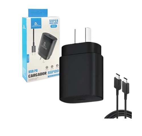 [7796350515310 504459 RC9006000D] Kit Cargador 2 en 1 Legatus / Royalcell PD 55W Tipo C