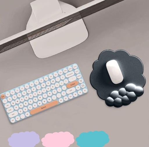 [0723540564343] Mouse Pad con Gel Forma Nube