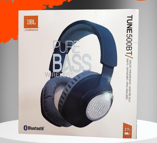 [050036369114] Auricular Vincha Bluetooth JBL Tune 500BT con Cancelacion de Ruido (Replica) Azul