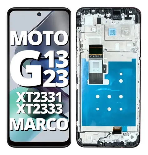 [504612] Modulo Motorola Moto G13 con marco negro (ORIG)