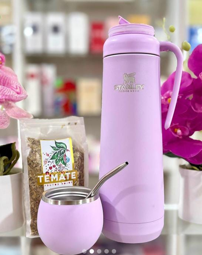 [504701] Termo con Tapa Mate y Bombilla 1.2L Stanley Lila