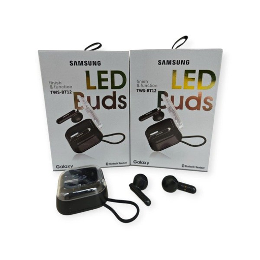 [504723] Auricular Bluetooth 5.3 Samsung TWS-BT12 con Base Cargadora